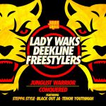 Обложка на онлайн радио: Lady Waks & Deekline & Freestylers feat. Blackout Ja, Steppa Style & Tenor Youthman - Junglist Warrior
